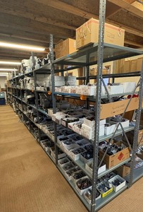 lot 163 image: Industrial Style Warehouse shelving&nbspL420 x H8 D32