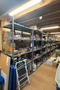 lot 166 image: Industrial Style Warehouse shelving&nbspL420 x H8 D32