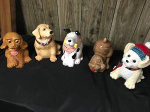 lot 311 image: Collection of Dog Cookie Jars