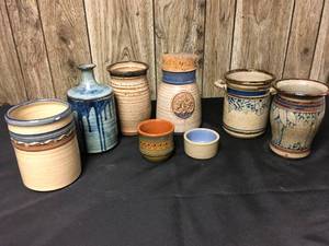 lot 395 image: Stoneware Vases