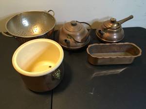lot 416 image: 5 Pc Copper Lot