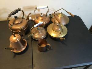 lot 417 image: 7 Pc Copper Lot
