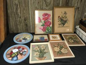 lot 247 image: Floral Wall Art
