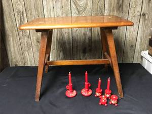 lot 286 image: Swedish Candle Holder and Side Table