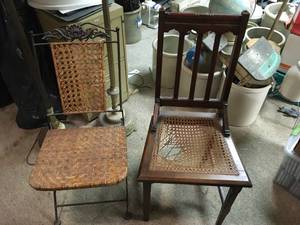 lot 287 image: Caned Chair Lot