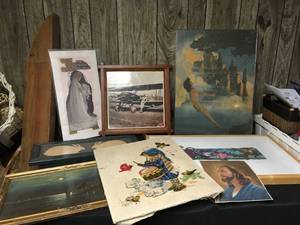 lot 402 image: Assorted Framed Art Lot 2