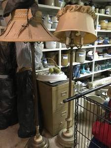 lot 409 image: Antique Floor Lamps