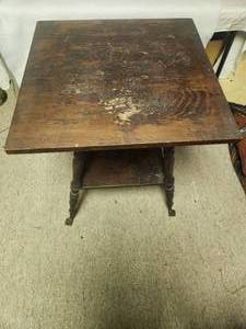 lot 484 image: Rustic Wooden Side Table