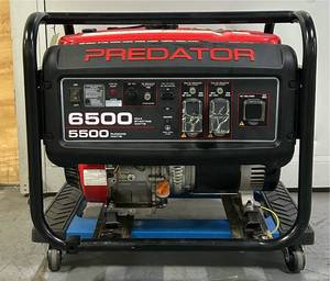 lot 6 image: PREDATOR 65005500 WATTS Gas Powered Portable Generator Msrp $649.99- Needs Work