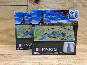 lot 29 image: 4D Cityscape Mini Puzzle (166 Piece), Paris (lot of 2)