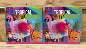 lot 33 image: Craft Tactic Tropical String Art lot of 2