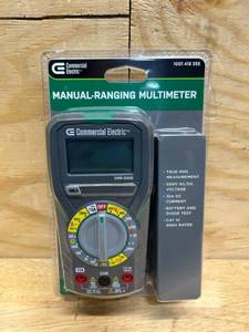 lot 44 image: Commercial Electric Manual-Ranging Digital Multi-Meter
