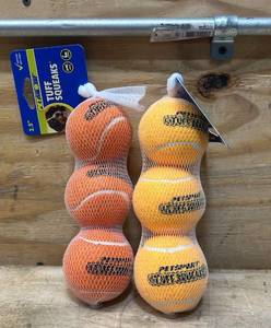 lot 62 image: PetSport Tuff Squeaks lot of 2