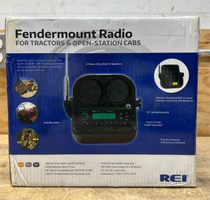 lot 236 image: REI Fendermount Radio For Tractors & Open-Station Cabs Msrp $179.99