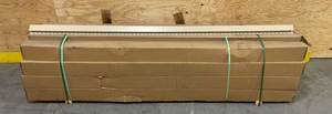 lot 243 image: Ply Gem - Pallet of - 210 pc 34 in. Wicker Inside Corner Post and 20 pc 3 in. x 34 in. Wicker Outside Corner Post