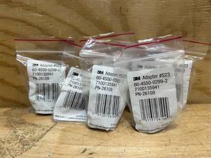 lot 252 image: 3M PPS 2.0 Spray Gun Adapter #S23, 26109, 14 Inch Female, 18 Thread NPS, Connects Several Paint Gun Brands to PPS 2.0 Paint Spray System, (lot of 7)