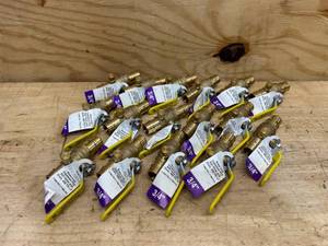 lot 260 image: Heavy Duty Brass Full Port PEX Ball Valve with Drain, with 34 in. Expansion PEX Connection (lot of 16)