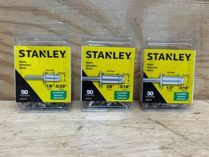 lot 117 image: Stanley Rivets (lot of 3)