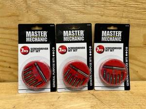 lot 119 image: #100529 MM 7PC Screw Bit Set (lot of 3)