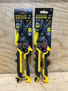lot 120 image: Stanley FatMax 10 in. Stainless Steel Aviation Snips 18 Ga. (Lot of 2)