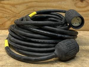 Southwire 50' 12/3 Stow Black Vinyl Locking Extension Cord