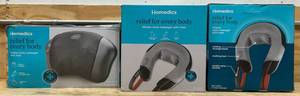 lot 146 image: Homedics lot of 3 non working