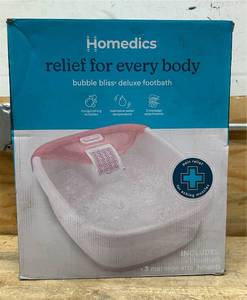 lot 182 image: Homedics Bubble Bliss Deluxe Footbath