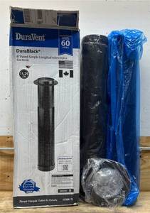 lot 196 image: DuraVent DuraBlack 6  Single-Wall Telescoping Length With Trim