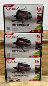 lot 203 image: Schumacher Battery Maintainer lot of 3 non working