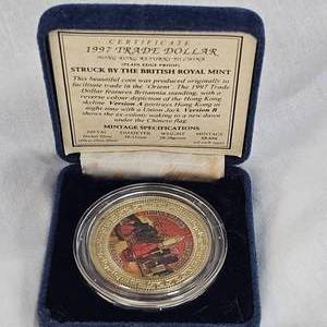 lot 3 image: 1997 Hong Kong Returns to China Trade Dollars, 1oz NickelSilver