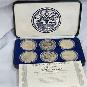 lot 20 image: 1998 Chevy Classics Coins Set, $5 Labled