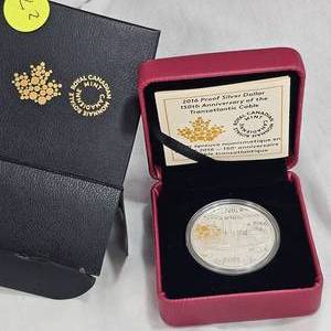lot 27 image: 2016 Proof 150th Anniversary 1oz, .999