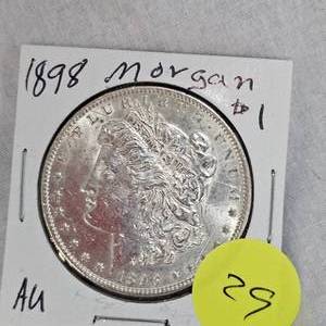 lot 29 image: 1898 Morgan $1 AU