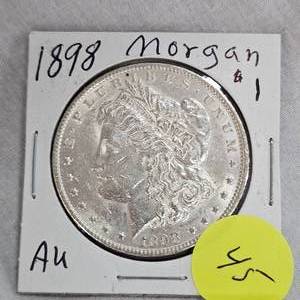 lot 45 image: 1898 Morgan $1 AU