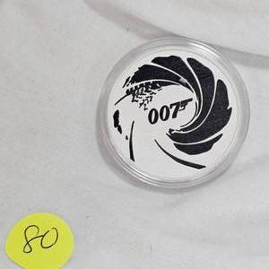 lot 80 image: 2022 Bond 007 1 oz Round