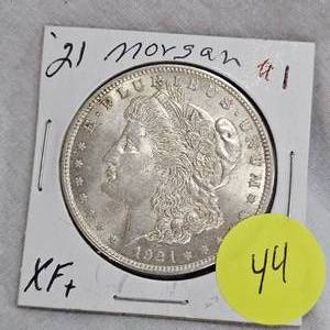 lot 44 image: 1921 Morgan $1 XF