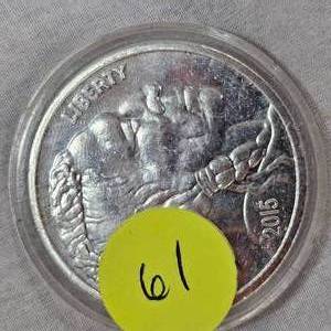 lot 61 image: 2015 1oz Silver ChiefBuffalo