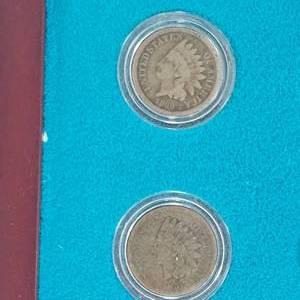 lot 108 image: 1859-1864 Complete Set Indian Head Penny