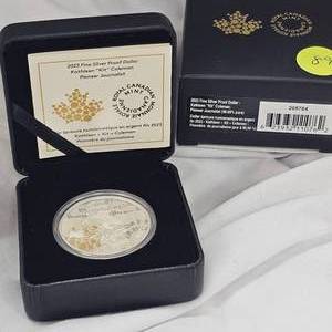 lot 89 image: 2023 Fine Silver Proof $1 Kathleen Kit Coleman