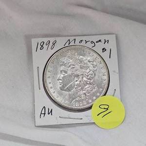 lot 91 image: 1898 Morgan $1 AU