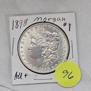 lot 96 image: 1898 Morgan $1 AU
