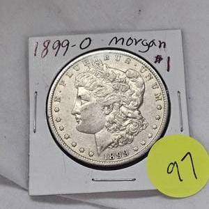 lot 97 image: 1899-O Morgan $1