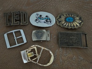 lot 60 image: Belt Buckles