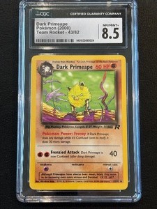 lot 5 image: CGC 8.5 Dark Primeape Pokemon 2000 Team Rocket