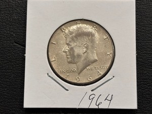lot 7 image: 1964 Kennedy Half Dollar