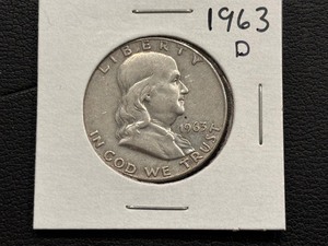 lot 12 image: 1963-D Franklin Half Dollar