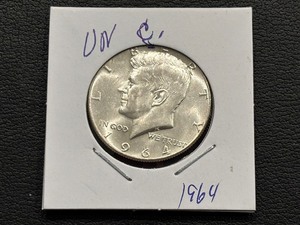 lot 6 image: 1964 Kennedy Half Dollar Uncirculated