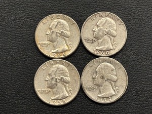 lot 17 image: Washington Silver Quarters