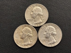 lot 18 image: Washington Silver Quarters