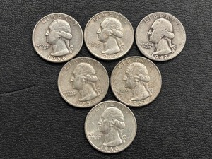 lot 86 image: Washington Silver Quarters